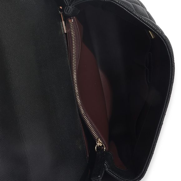 Chanel Black Quilted Caviar Medium Coco Top Handle Bag - Picture 6 of 6